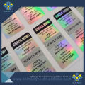 Customized digital bar/QR code 3D holographic security sticker scratch off label